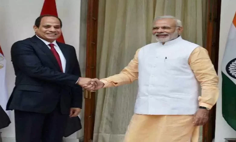 पीएम मोदी और मिस्त्र के राष्ट्रपति की हुई बैठक, रक्षा क्षेत्र में मिलकर काम करेंगे दोनों देश