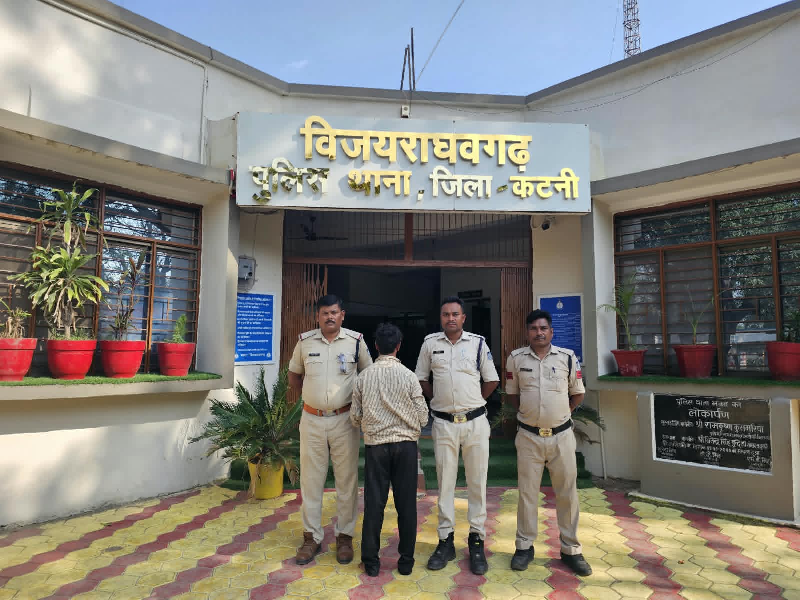 गांजा तस्कर विजयराघवगढ़ पुलिस की गिरफ्त में