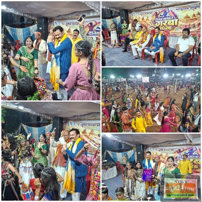 भास्कर गरबा महोत्सव में पहुंचे विधायक संजय सत्येंद्र पाठक, कन्याओं को बताया साक्षात दुर्गा स्वरूप,‘संजू भैया’ के साथ सेल्फी लेने की मची होड़, गरबा महोत्सव में उत्साह के बीच विधायक ने की कन्याओं की आराधना 1 भास्कर गरबा महोत्सव में पहुंचे विधायक संजय सत्येंद्र पाठक, कन्याओं को बताया साक्षात दुर्गा स्वरूप,‘संजू भैया’ के साथ सेल्फी लेने की मची होड़, गरबा महोत्सव में उत्साह के बीच विधायक ने की कन्याओं की आराधना