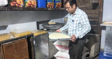चार मिठाई दुकानों से खाद्य पदार्थों के नमूने लिए गए,खोया बर्फी,पेड़ा,काजू पान कतली,मिल्क केक और नमकीन सेव की होगी जांच